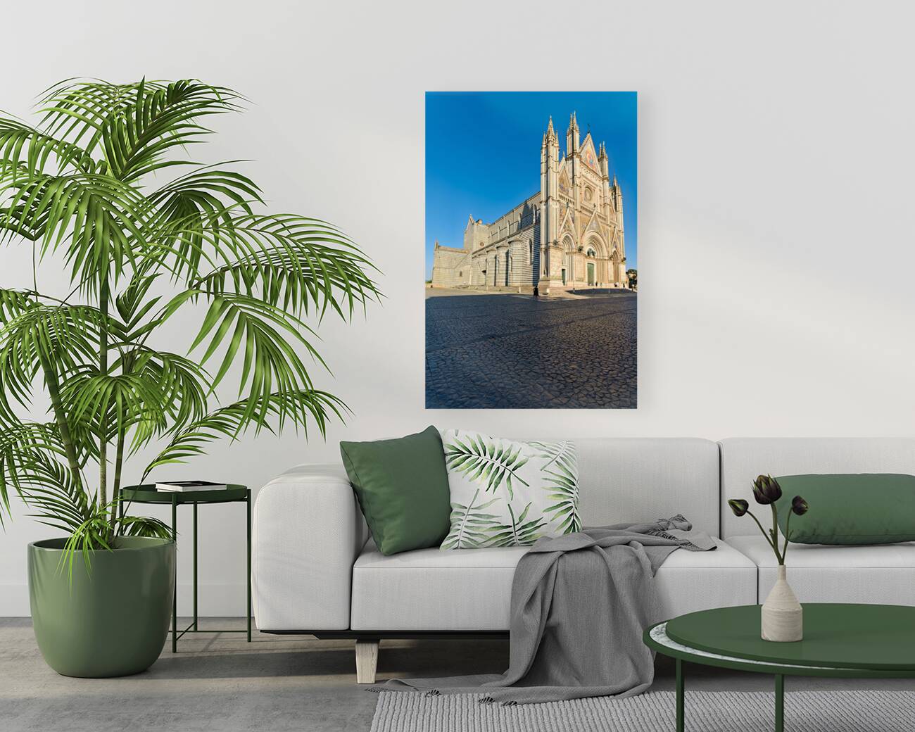 Orvieto Umbria Italy. The facade of the Cathedral Reproduction