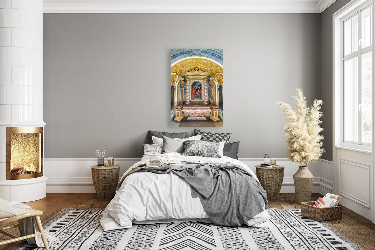 Orvieto Umbria Italy. The chapel of the Madonna di San Brizio frescoed by Fra Angelico and Benozzo Gozzoli Reproduction