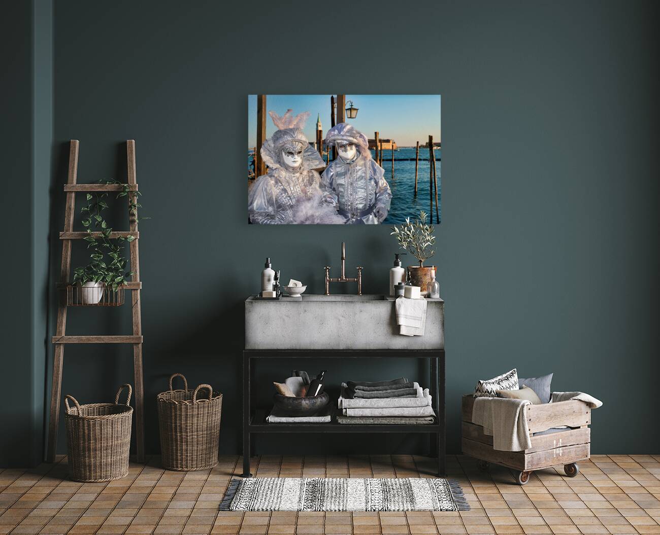 Venice Italy. The Carnival Reproduction