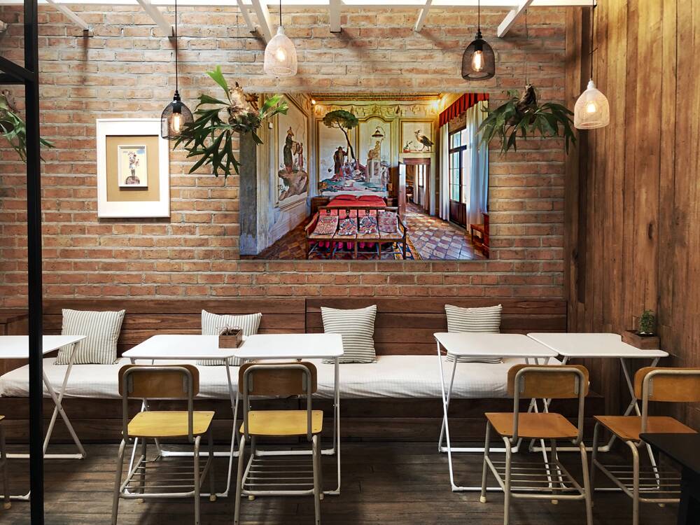 Vicenza Veneto Italy. The interiors of the Villa Valmarana ai Nani frescoed  by Giambattista and Giandomenico Tiepolo Reproduction