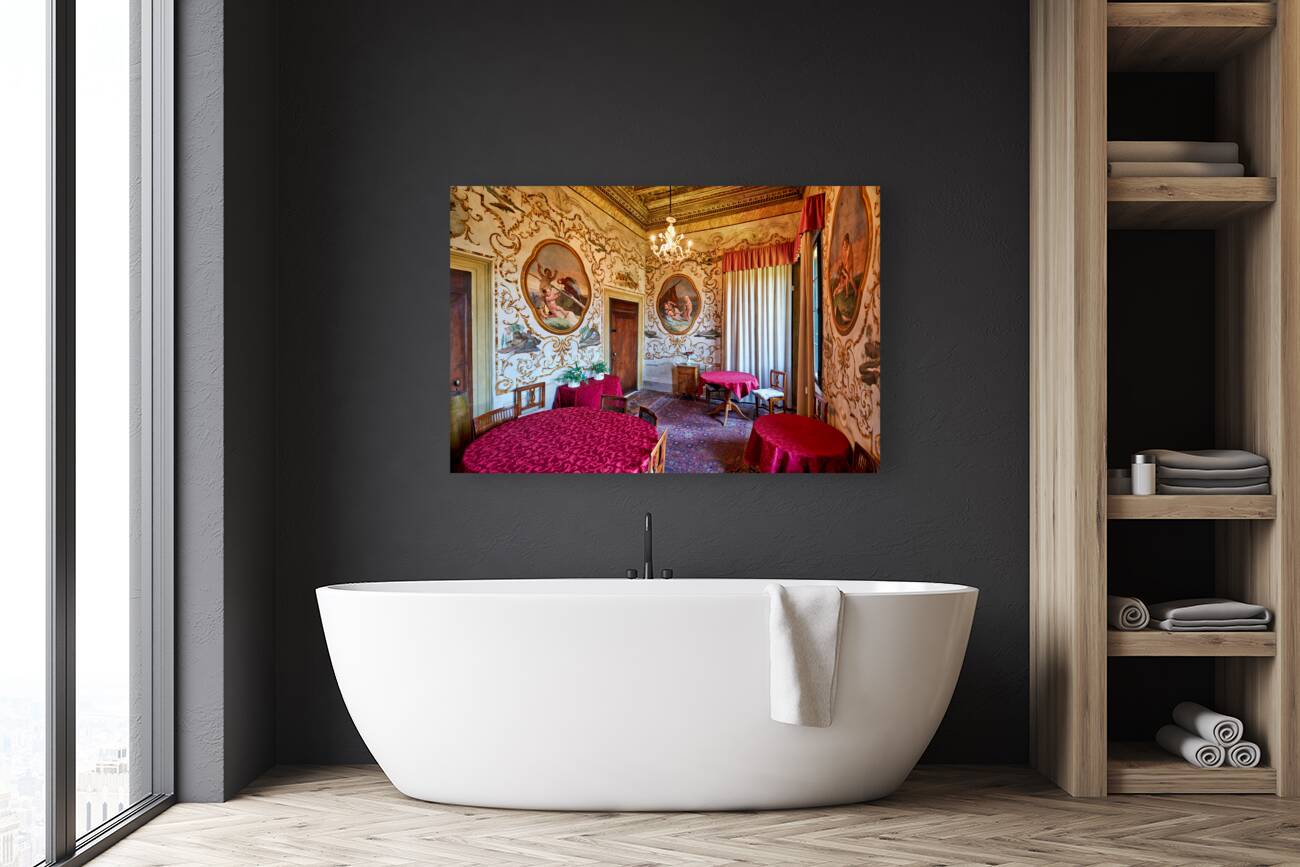 Vicenza Veneto Italy. The interiors of the Villa Valmarana ai Nani frescoed  by Giambattista and Giandomenico Tiepolo Reproduction