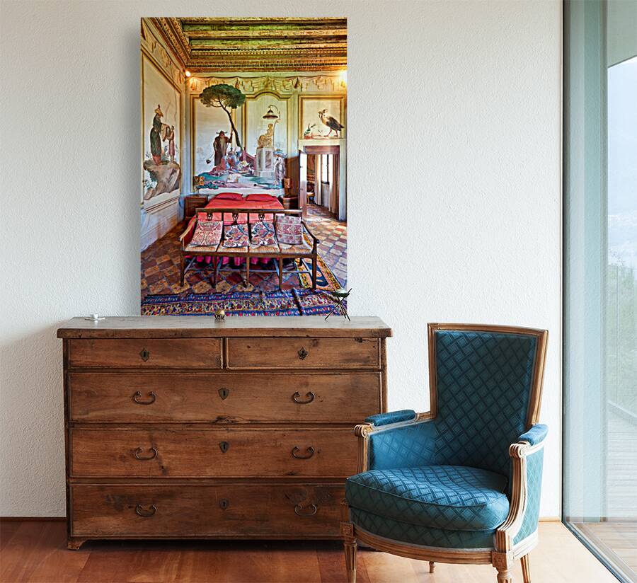 Vicenza Veneto Italy. The interiors of the Villa Valmarana ai Nani frescoed  by Giambattista and Giandomenico Tiepolo Reproduction