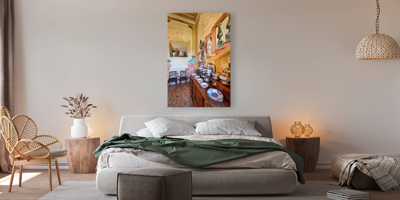 Vicenza Veneto Italy. The interiors of the Villa Valmarana ai Nani frescoed  by Giambattista and Giandomenico Tiepolo Reproduction