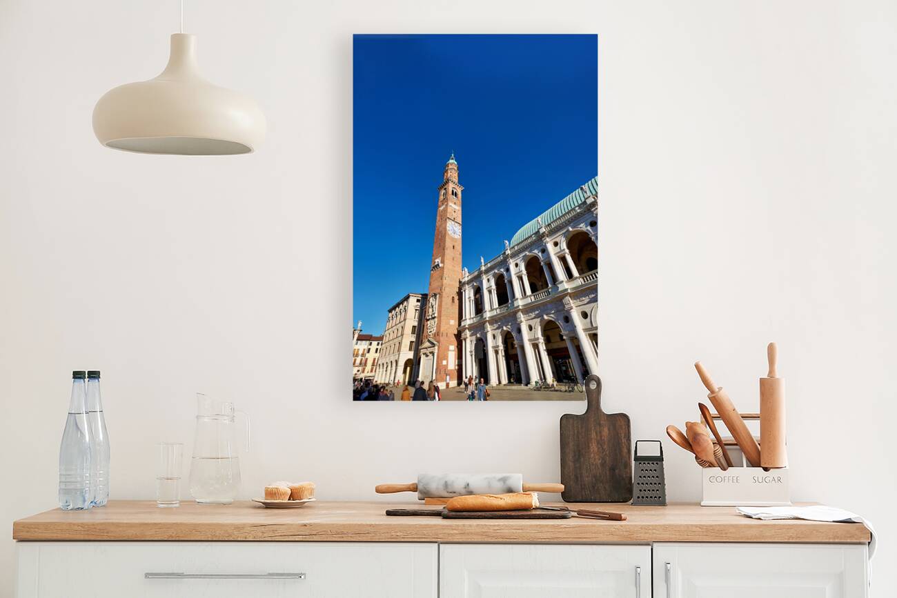 Vicenza Veneto Italy. The Basilica Palladiana is a Renaissance building in the central Piazza dei Signori in Vicenza Reproduction