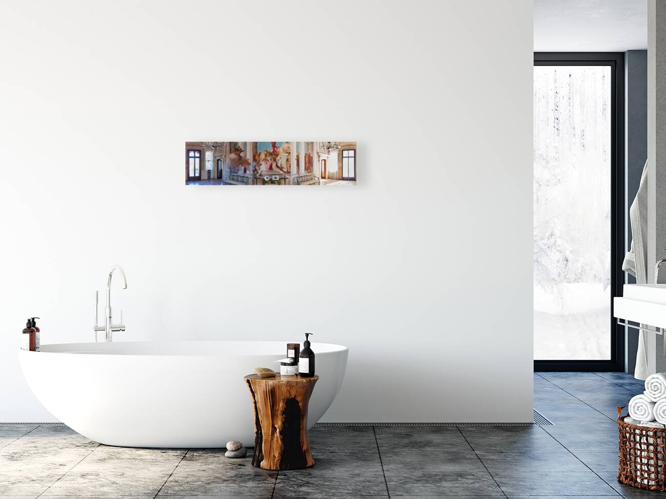 Vicenza Veneto Italy. The interiors of the Villa Valmarana ai Nani frescoed  by Giambattista and Giandomenico Tiepolo Reproduction