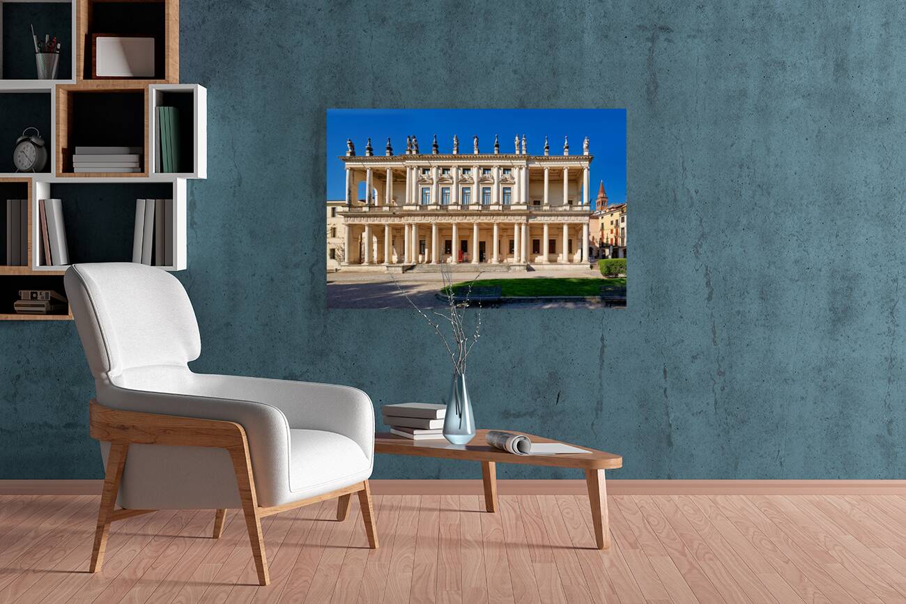 Vicenza Veneto Italy. The Renaissance Palazzo Chiericati designed by Andrea Palladio. Reproduction