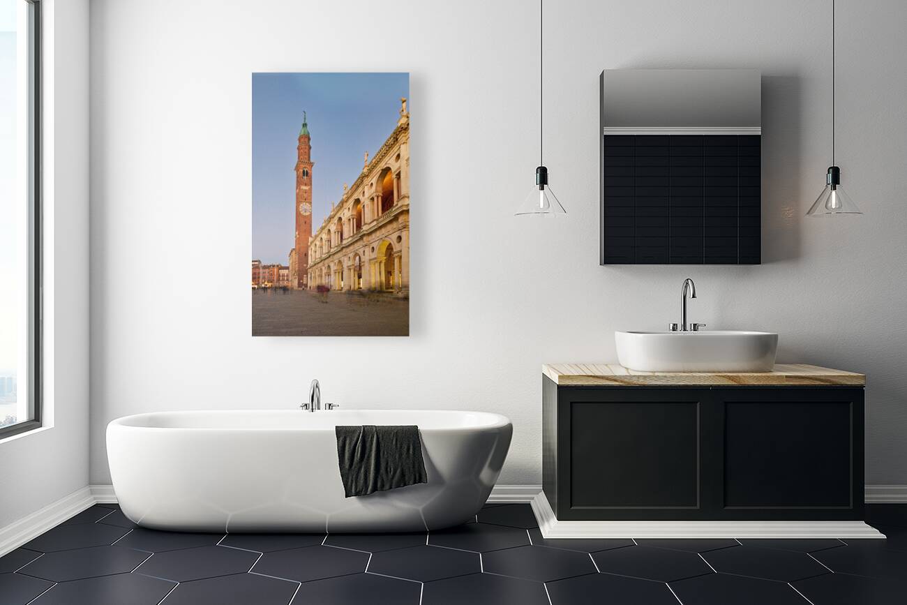 Vicenza Veneto Italy. The Basilica Palladiana is a Renaissance building in the central Piazza dei Signori in Vicenza Reproduction