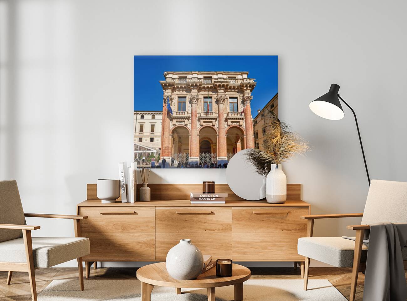 Vicenza Veneto Italy. The palazzo del Capitaniato also known as loggia del Capitanio or loggia Bernarda Reproduction