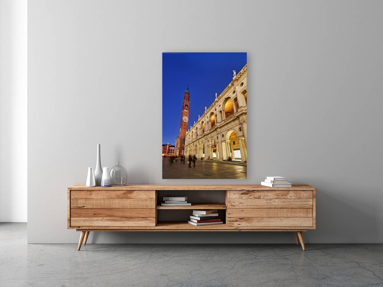 Vicenza Veneto Italy. The Basilica Palladiana is a Renaissance building in the central Piazza dei Signori in Vicenza Reproduction