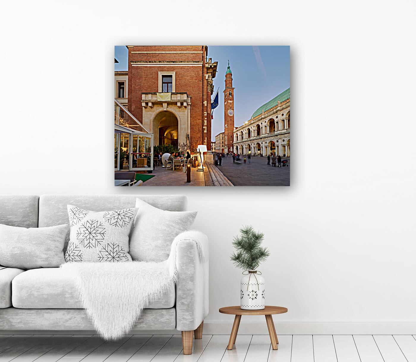 Vicenza Veneto Italy. The Basilica Palladiana is a Renaissance building in the central Piazza dei Signori in Vicenza Reproduction