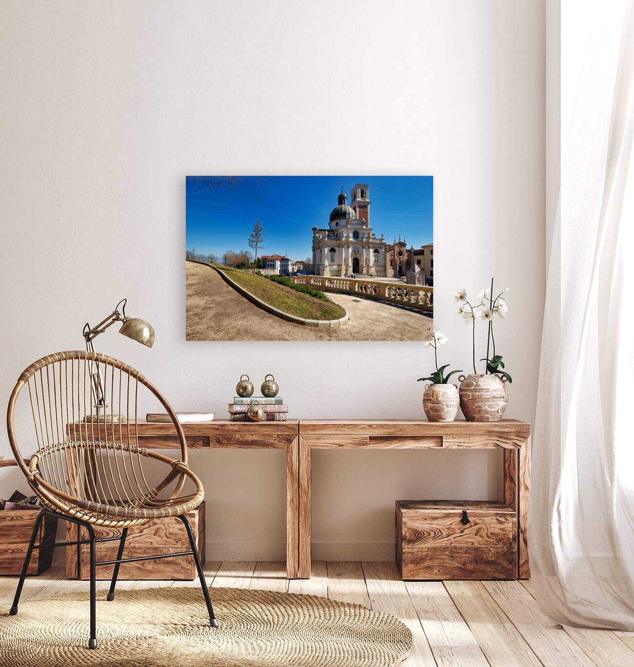 Vicenza Veneto Italy. The Church of St. Mary of Mount Berico Reproduction