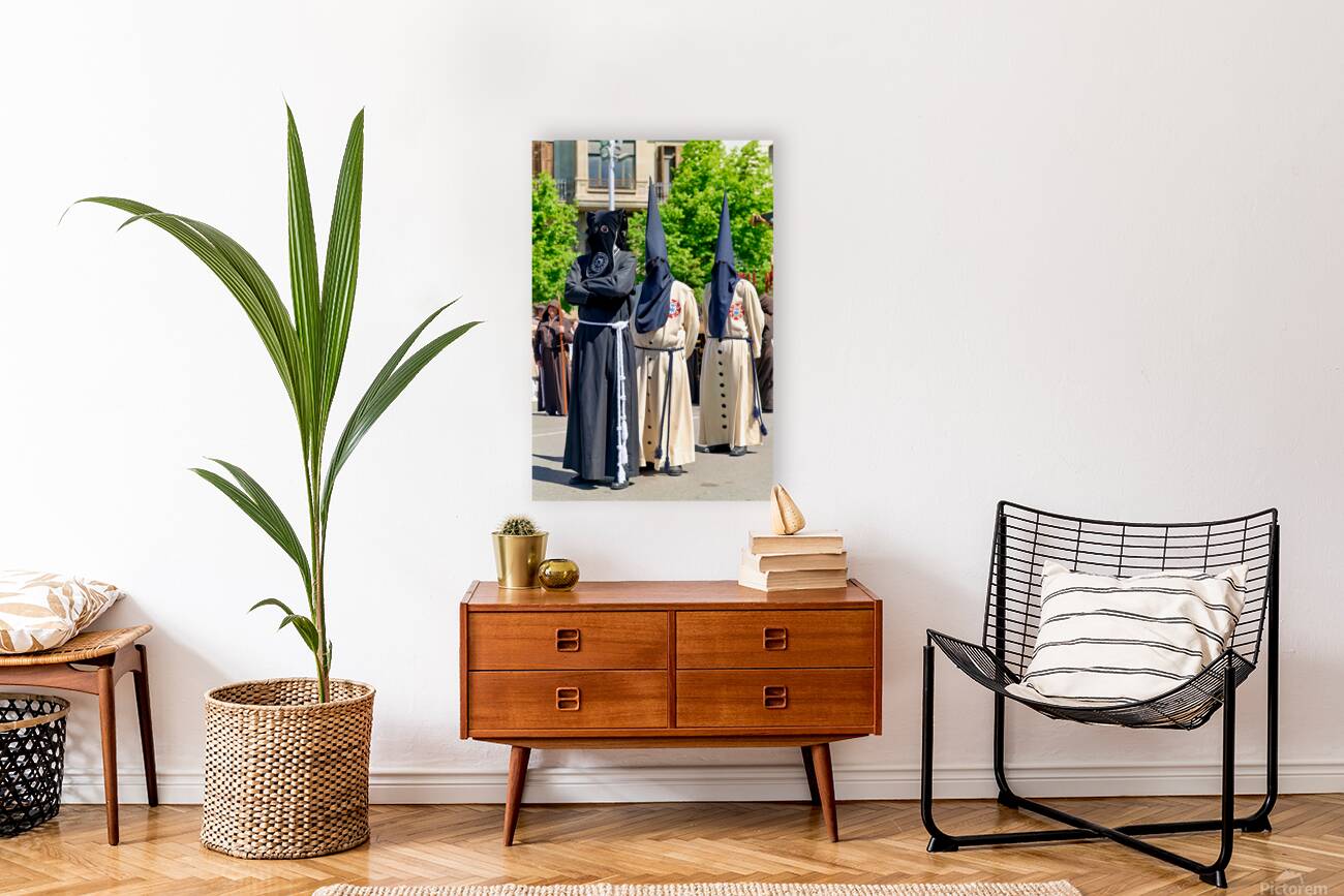 Zaragoza. Saragossa. Aragon. Spain.  Processions of the Easter Holy Week Reproduction