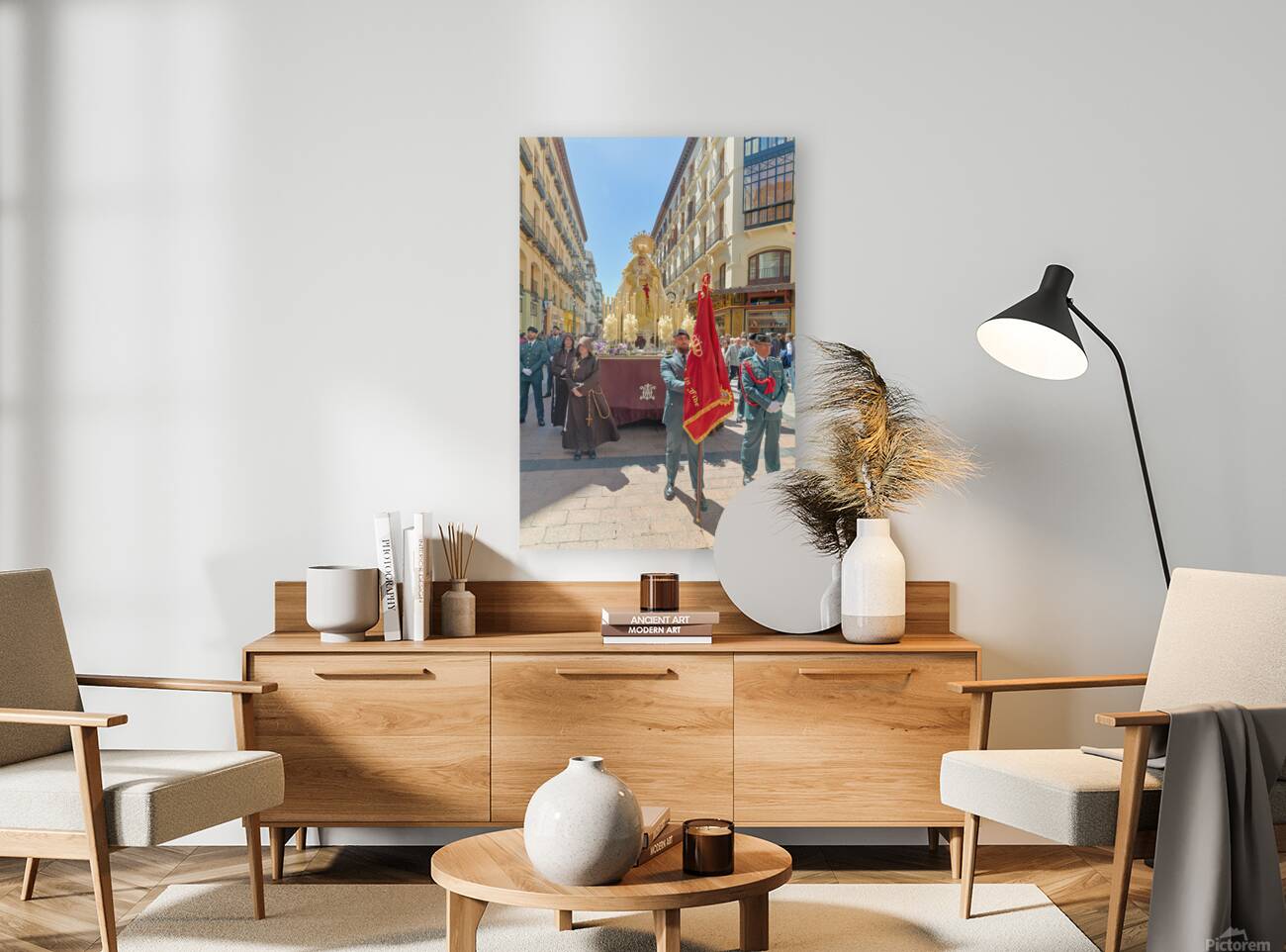 Zaragoza. Saragossa. Aragon. Spain.  Processions of the Easter Holy Week Reproduction