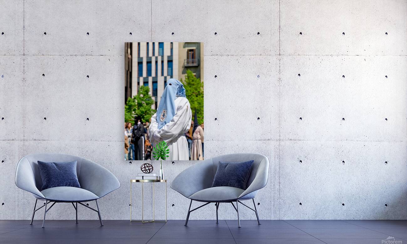 Zaragoza. Saragossa. Aragon. Spain.  Processions of the Easter Holy Week Reproduction