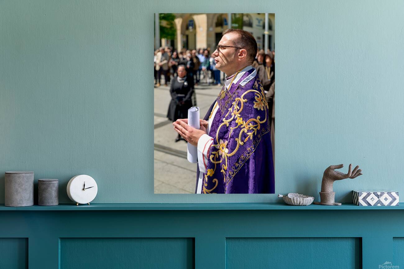 Zaragoza. Saragossa. Aragon. Spain.  Processions of the Easter Holy Week Reproduction