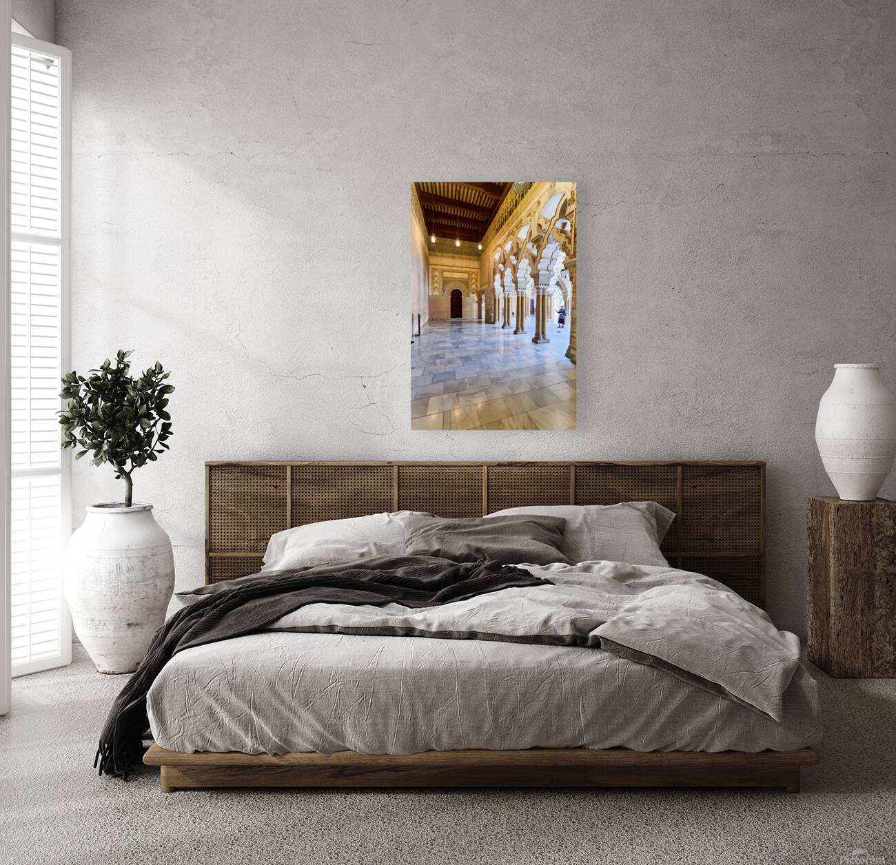 Zaragoza. Saragossa. Aragon. Spain. Aljafería Palace Reproduction