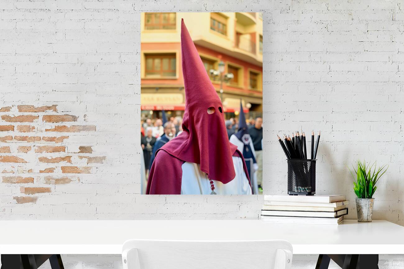 Zaragoza. Saragossa. Aragon. Spain.  Processions of the Easter Holy Week Reproduction