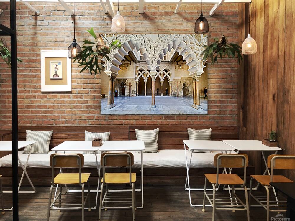 Zaragoza. Saragossa. Aragon. Spain. Aljafería Palace Reproduction