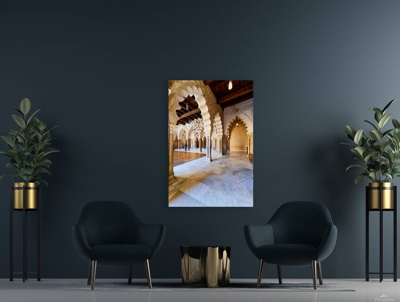 Zaragoza. Saragossa. Aragon. Spain. Aljafería Palace Reproduction