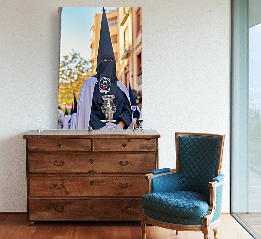 Zaragoza. Saragossa. Aragon. Spain.  Processions of the Easter Holy Week Reproduction