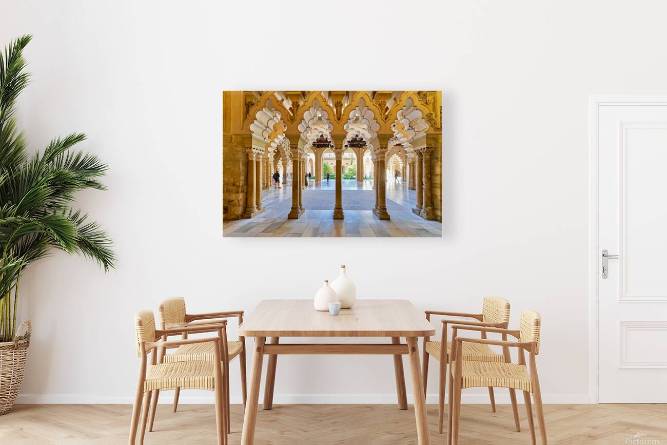 Zaragoza. Saragossa. Aragon. Spain. Aljafería Palace Reproduction