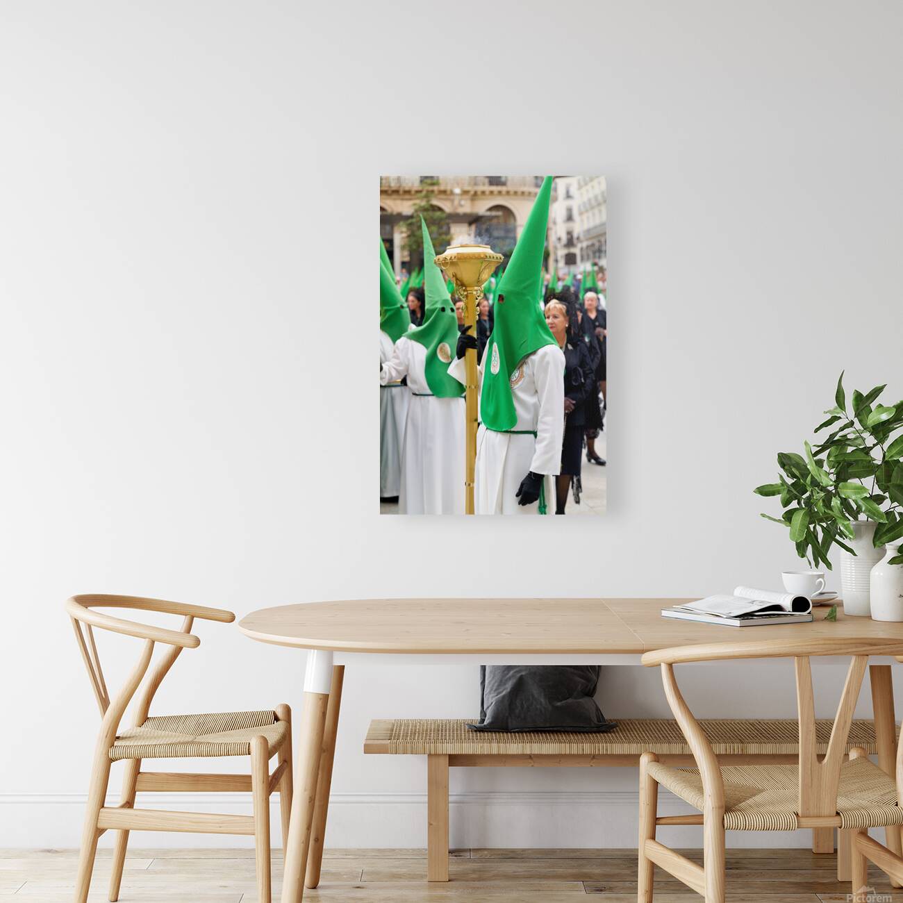 Zaragoza. Saragossa. Aragon. Spain.  Processions of the Easter Holy Week Reproduction