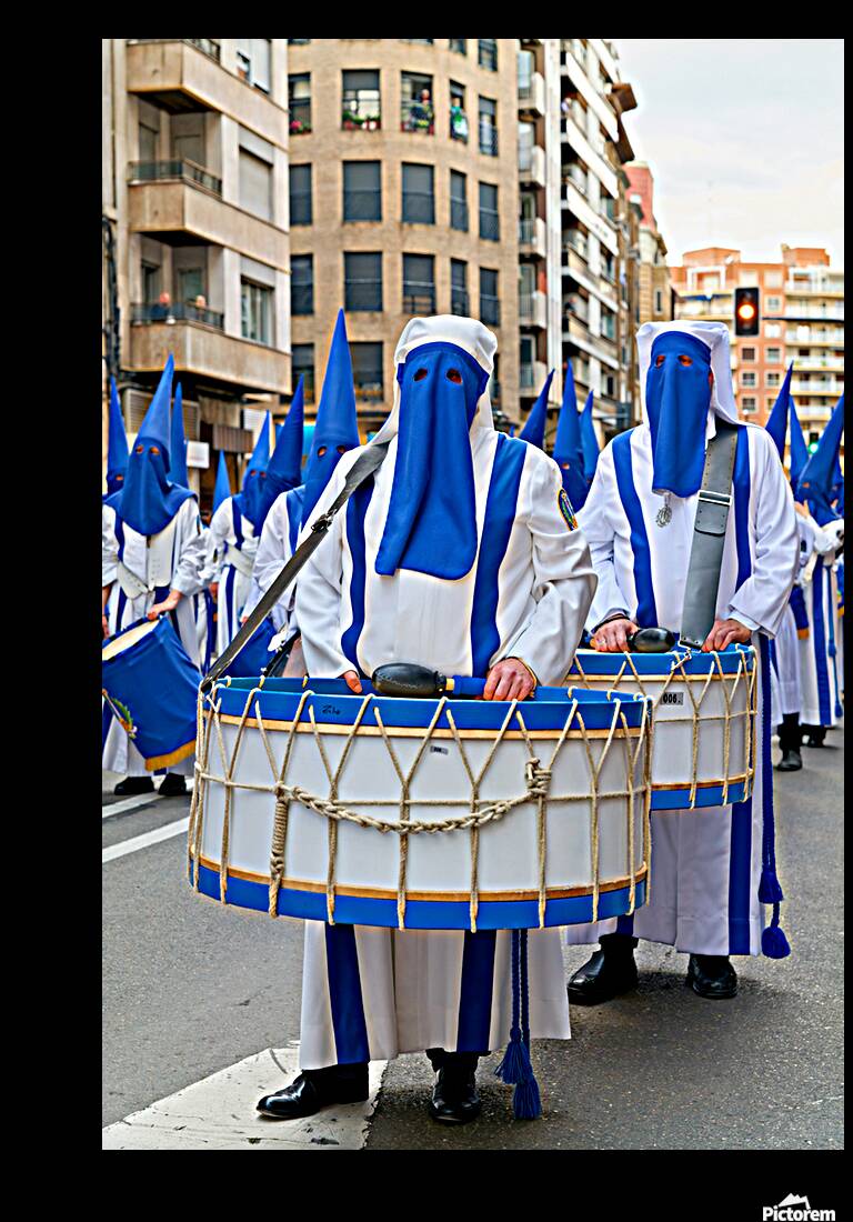 Zaragoza. Saragossa. Aragon. Spain.  Processions of the Easter Holy Week Reproduction