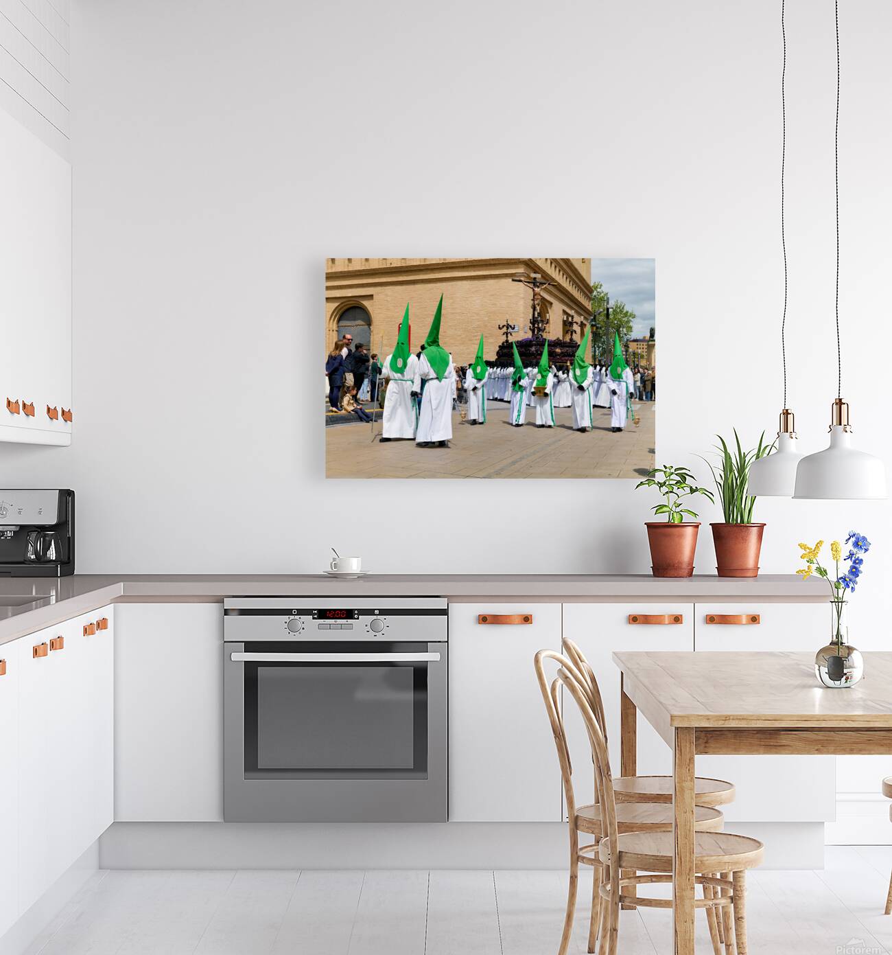 Zaragoza. Saragossa. Aragon. Spain.  Processions of the Easter Holy Week Reproduction