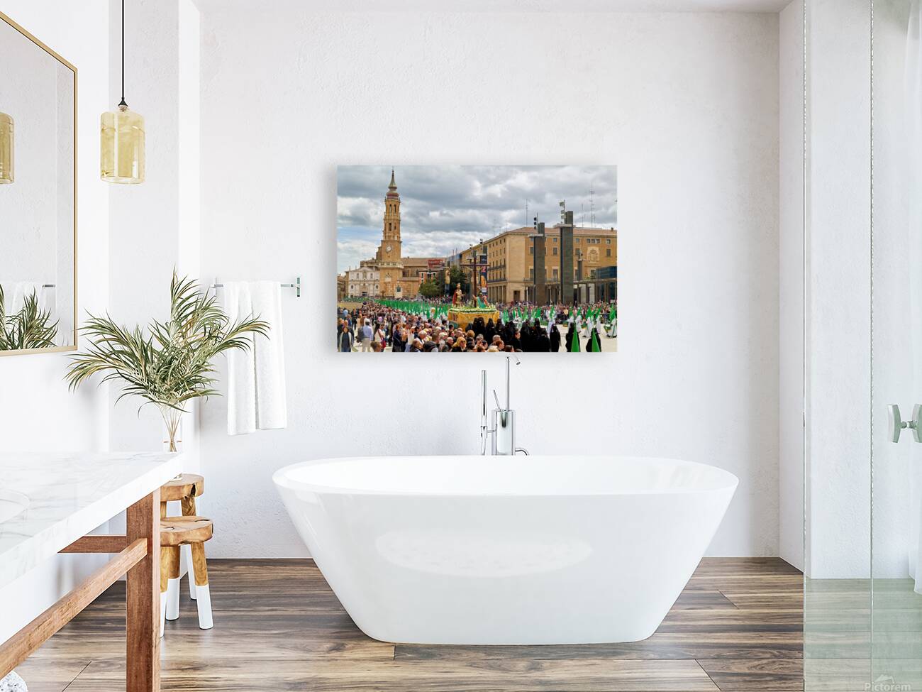 Zaragoza. Saragossa. Aragon. Spain.  Processions of the Easter Holy Week Reproduction