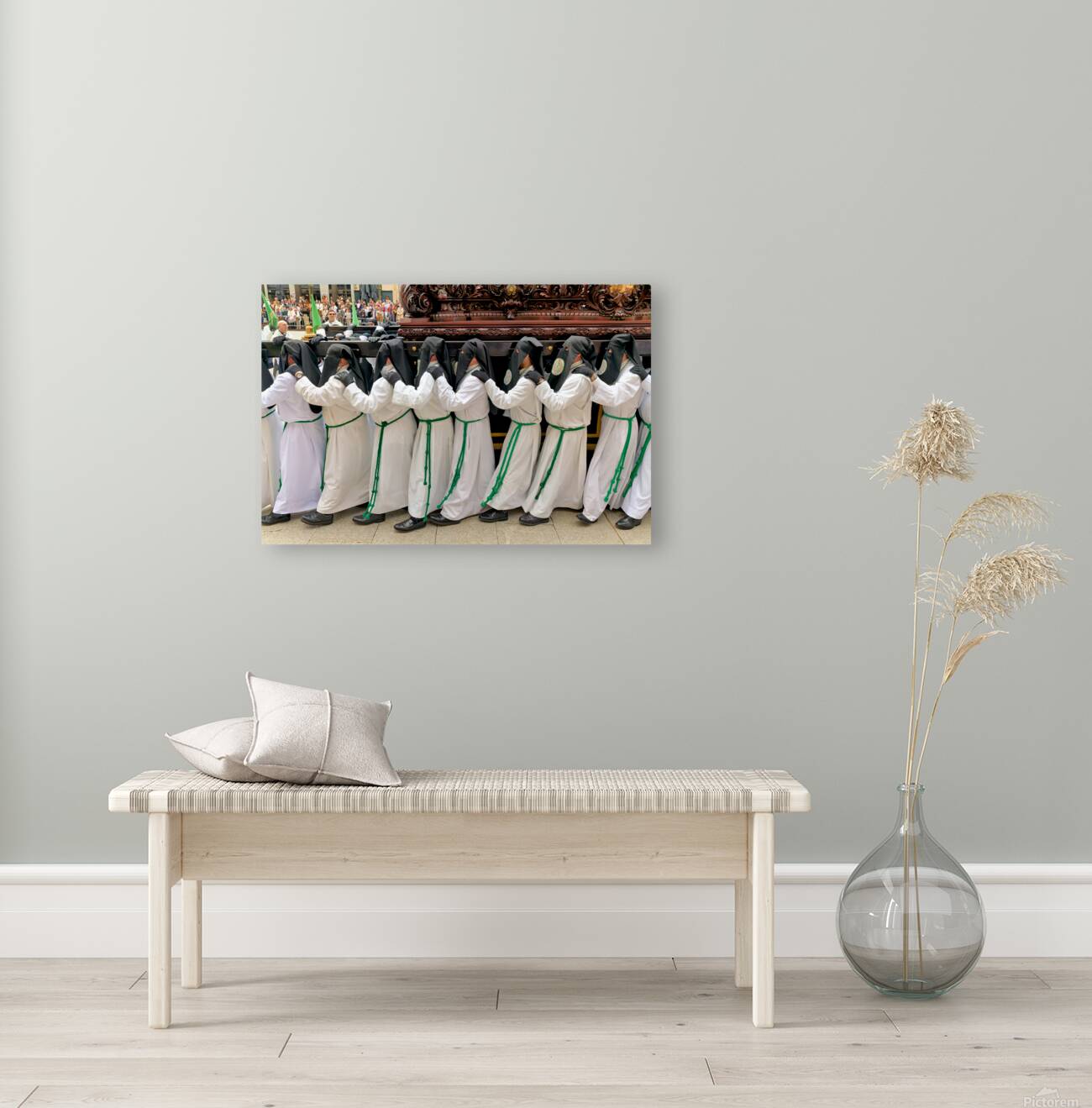 Zaragoza. Saragossa. Aragon. Spain.  Processions of the Easter Holy Week Reproduction