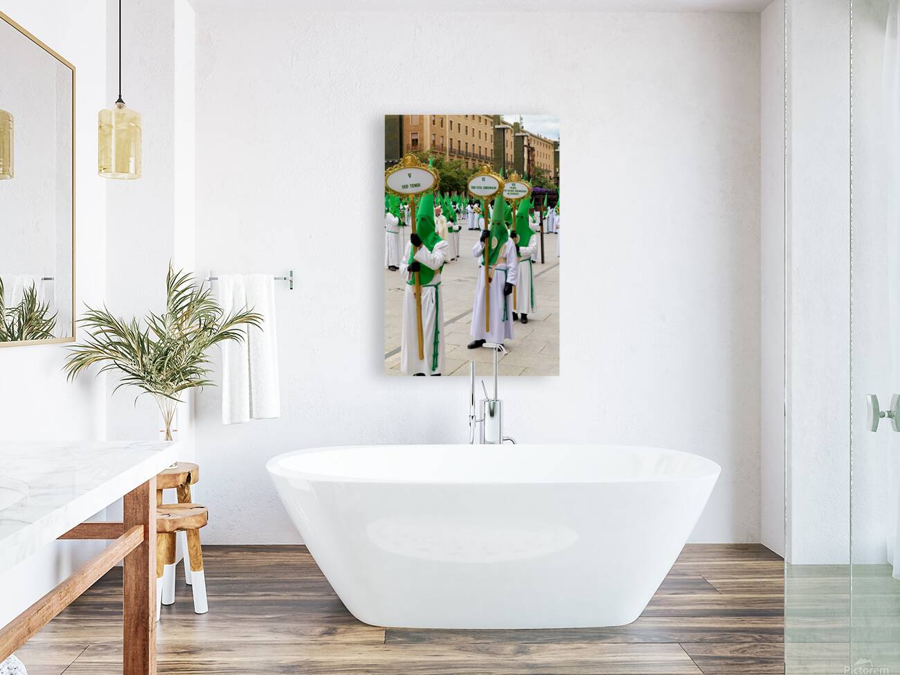 Zaragoza. Saragossa. Aragon. Spain.  Processions of the Easter Holy Week Reproduction