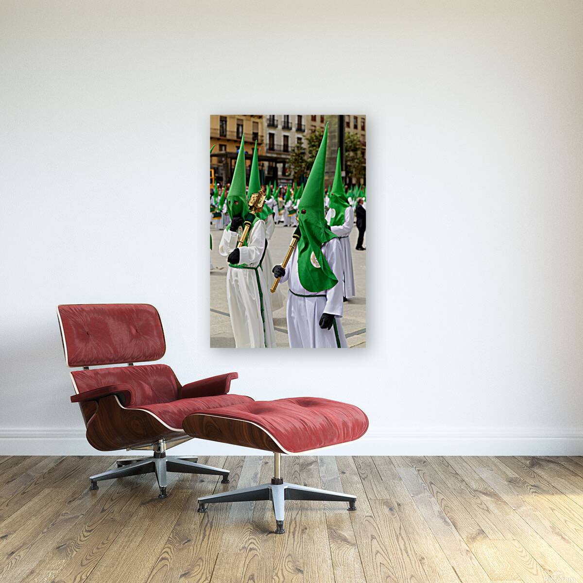 Zaragoza. Saragossa. Aragon. Spain.  Processions of the Easter Holy Week Reproduction