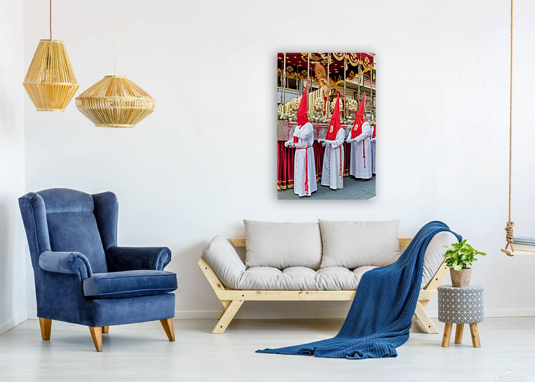 Zaragoza. Saragossa. Aragon. Spain.  Processions of the Easter Holy Week Reproduction