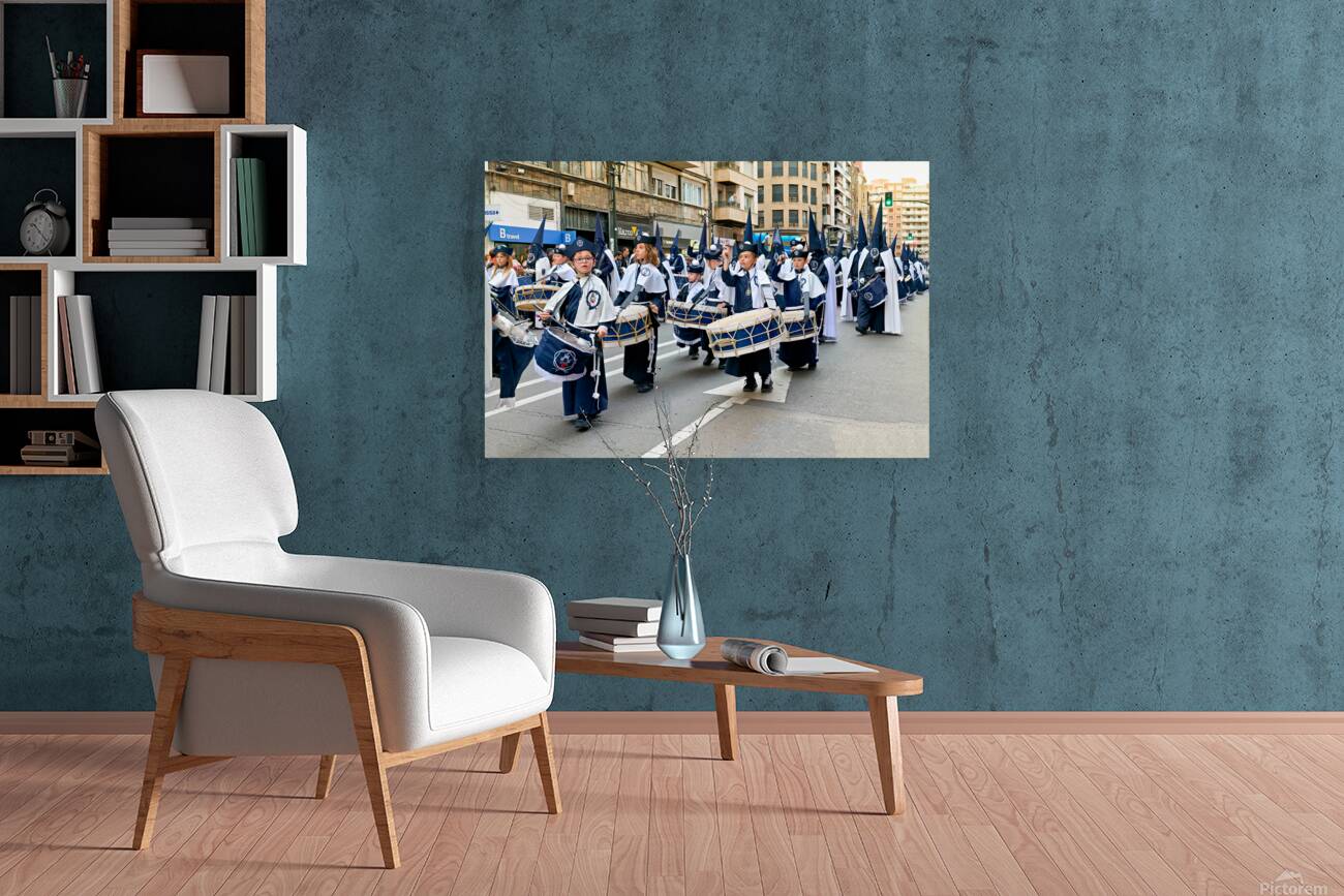 Zaragoza. Saragossa. Aragon. Spain.  Processions of the Easter Holy Week Reproduction