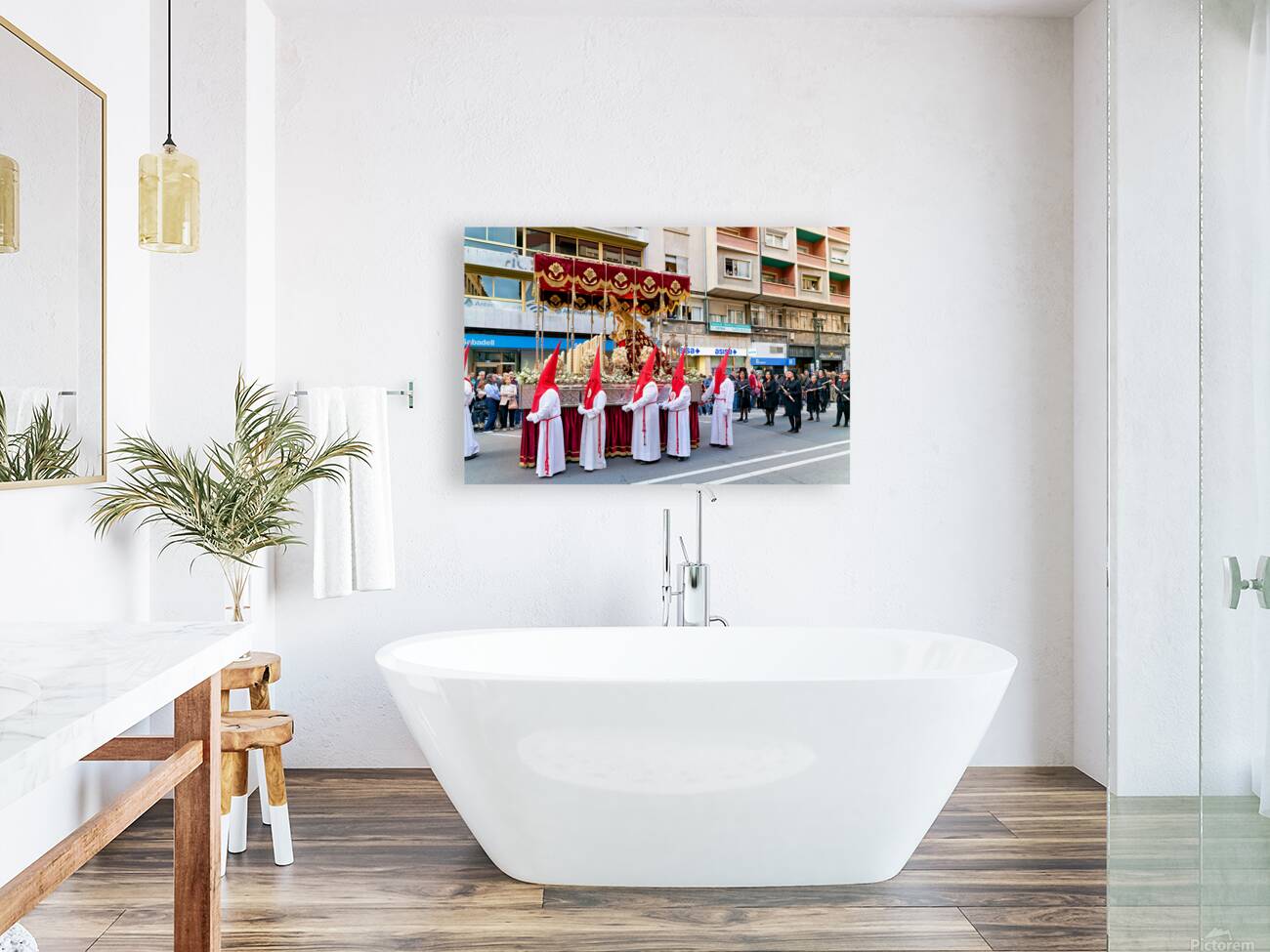 Zaragoza. Saragossa. Aragon. Spain.  Processions of the Easter Holy Week Reproduction