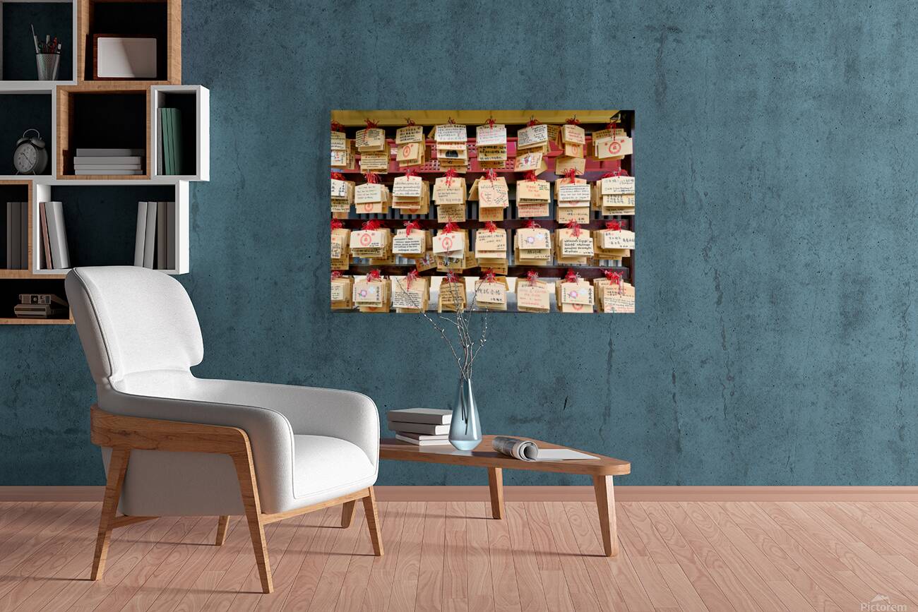 Wishes and invocations at Senso Ji Temple in Tokyo Reproduction