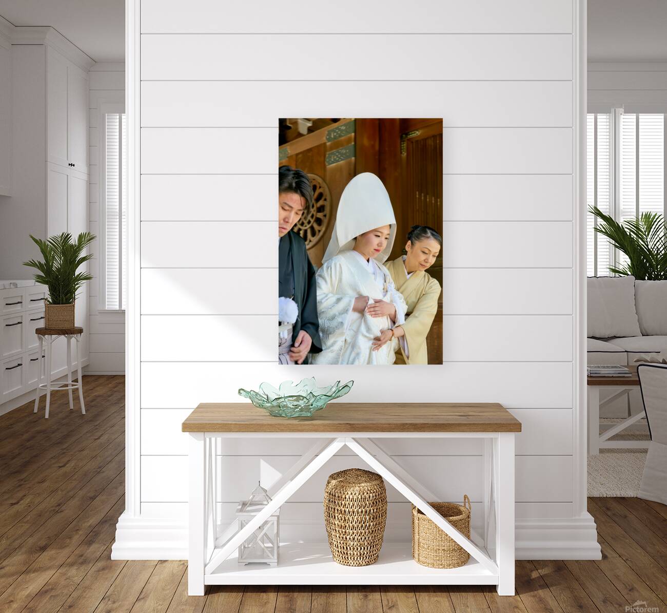 Traditional wedding ceremony at Meiji Jingu Shinto shrine in Tok Reproduction
