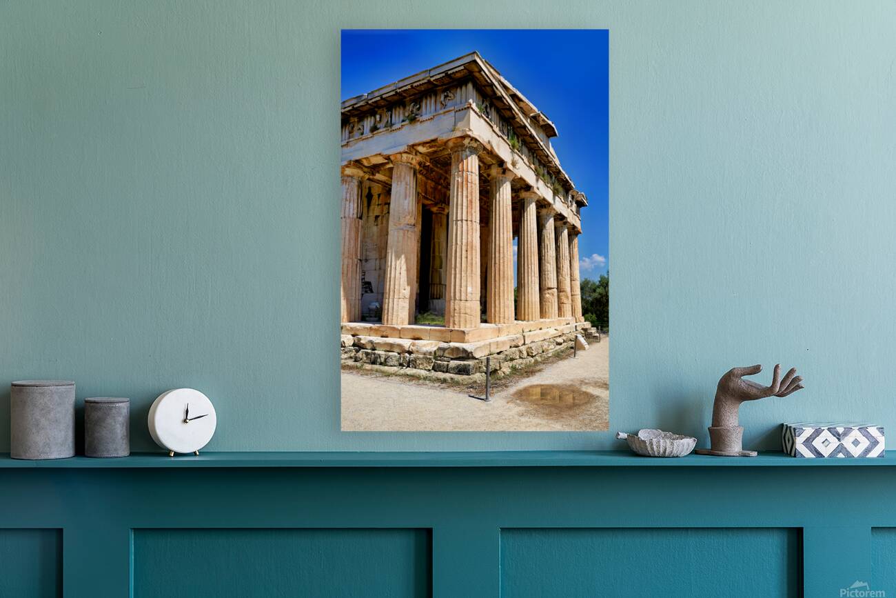 Visit to temple of hephaestus in ancient agora of athens greece Reproduction