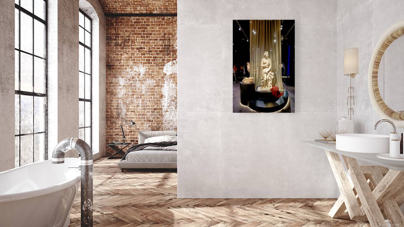 People walk around the National Archaeological Museum in Athens  Reproduction