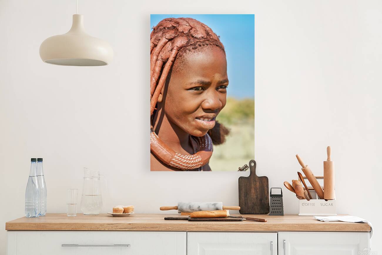 Portrait of a Himba woman in Kunene region of Namibia during the Reproduction