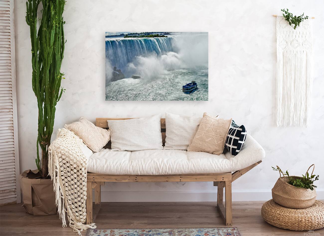 Maid of the Mist boat at Niagara Falls. Reproduction