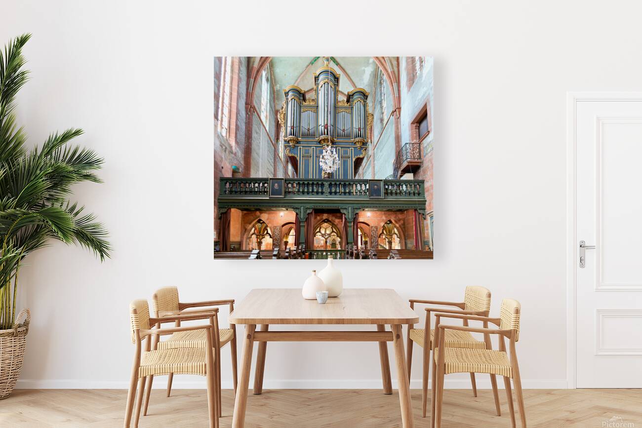 Pipe organ at Saint Pierre le Jeune church in Strasbourg Reproduction