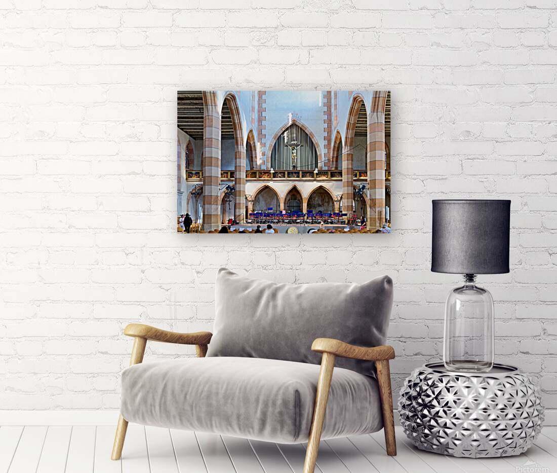 Concert setup at Eglise Saint Matthieu in Colmar Alsace Reproduction