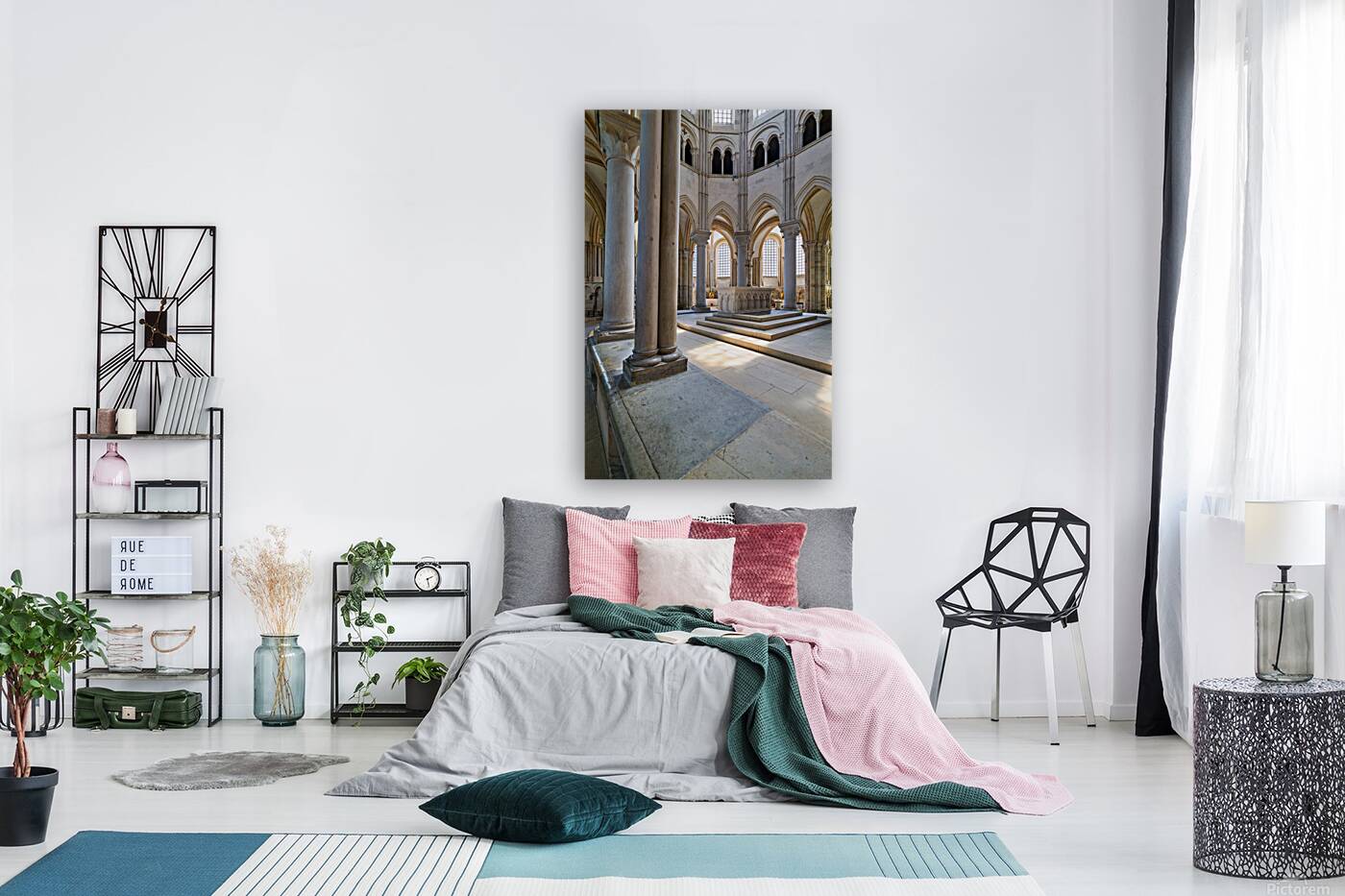 Exploring Vezelay Abbey in Bourgogne France during daylight hour Reproduction