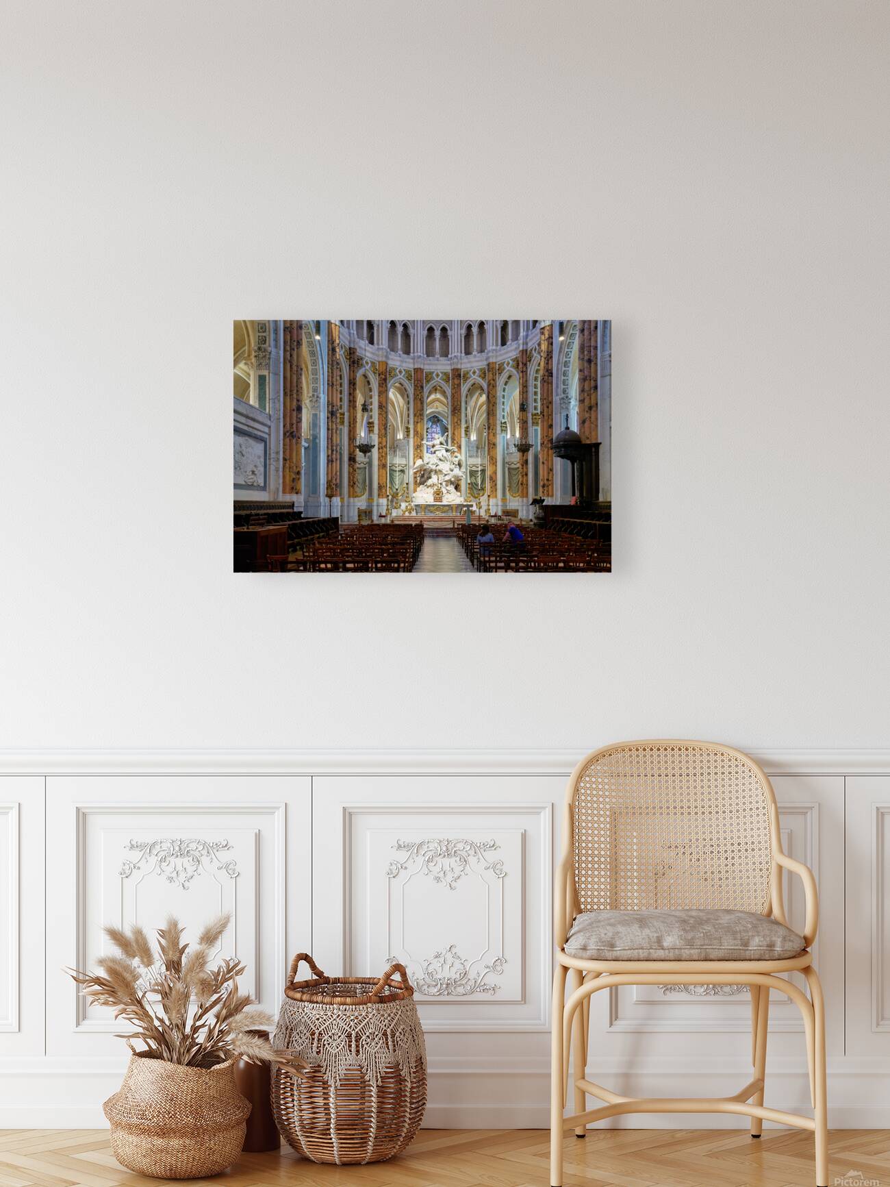 Explore Chartres Cathedral in Chartres France with visitors insi Reproduction