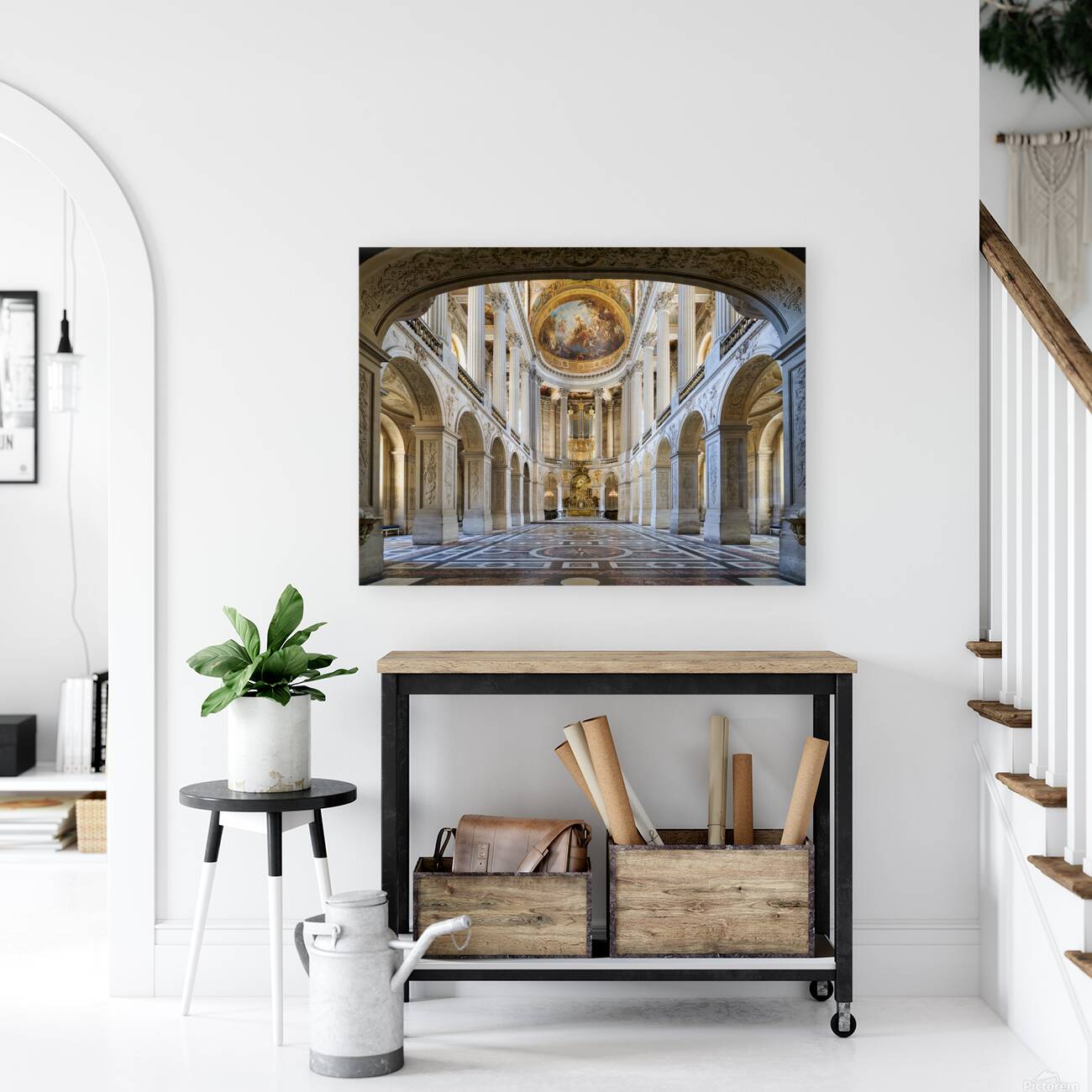 Visit to the royal chapel in versailles palace paris france Reproduction