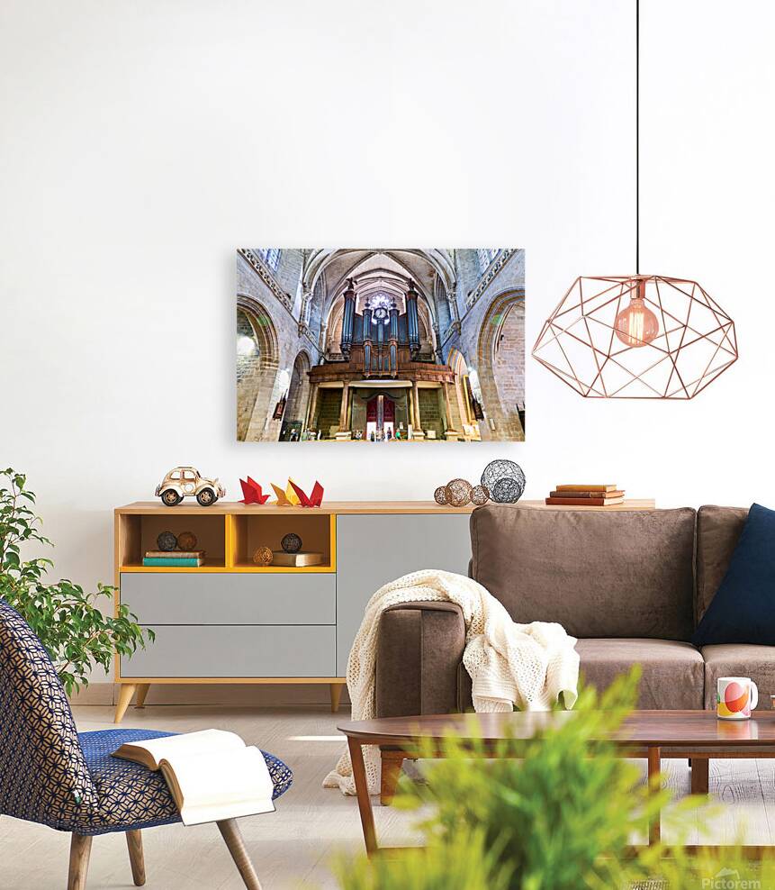 Saint Pierre Cathedral organ in Vannes Brittany France Reproduction