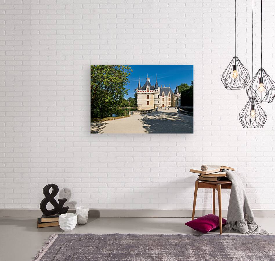 Visit to Azay le Rideau in Loire Valley France on a clear day Reproduction