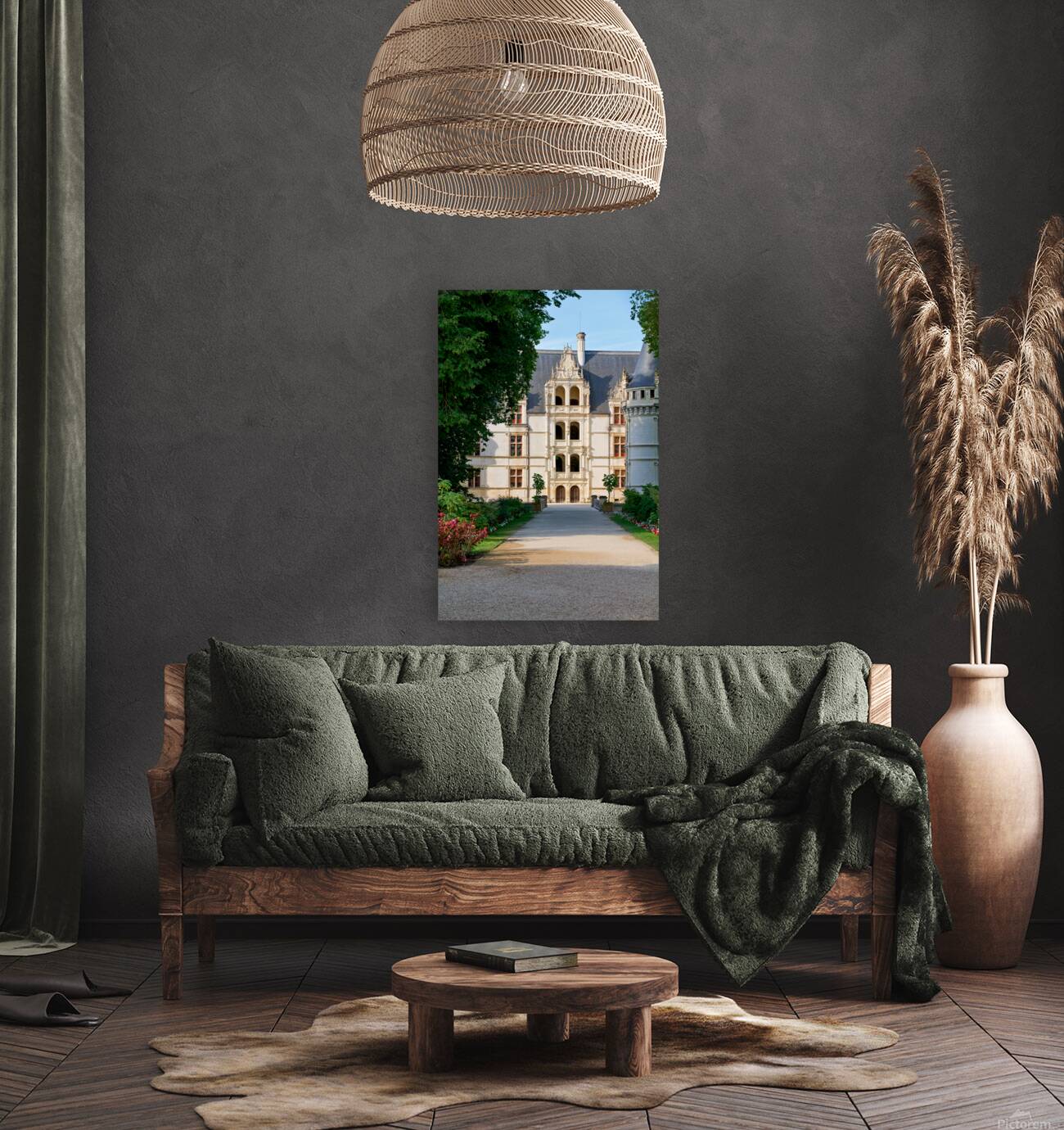 Chateau dAzay le Rideau in the Loire Valley France during the  Reproduction