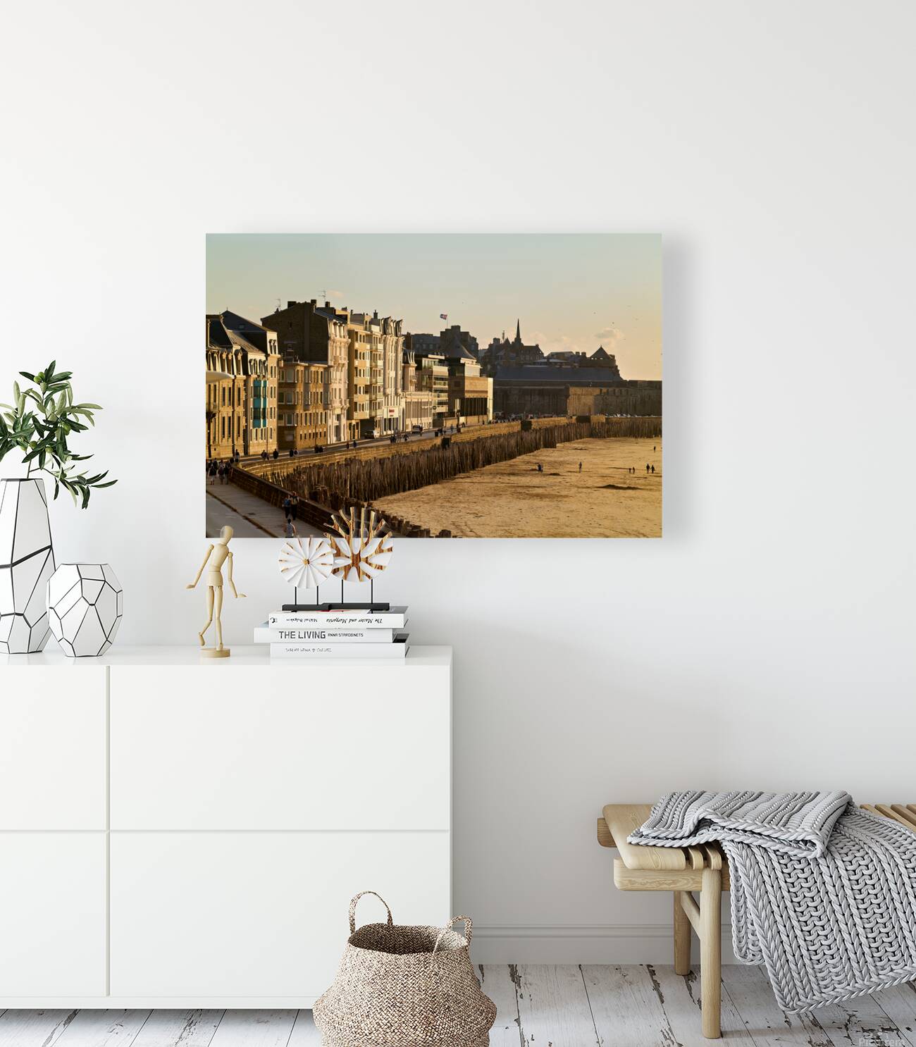 Visit to Grand Plage du Sillon in Saint Malo Brittany France Reproduction